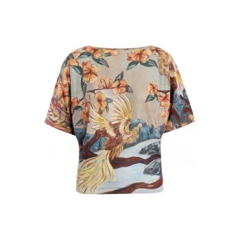 Bluza din jerseu cu maneci tip liliac