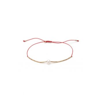 Bratara ajustabila din aur filat de 14K/20 cu perla