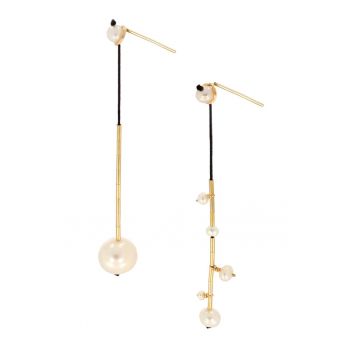 Cercei drop din aur filat de 14K/20