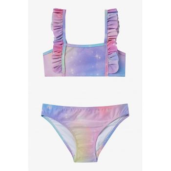 Costum de baie din doua piese - cu volane