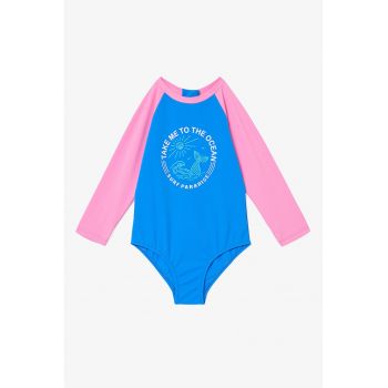 Costum de baie intreg cu maneci lungi
