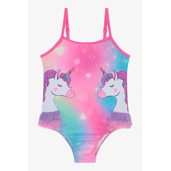 Costum de baie intreg cu unicorn