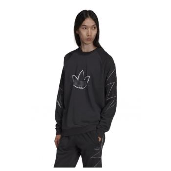 Hanorac  Lightning Crew barbati - negru - bumbac -