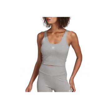Maiou sport  gri - bumbac/viscoza/elastan - pentru femei - design modern - pentru fitness -
