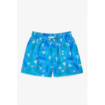 Pantaloni scurti de baie cu talie inalta