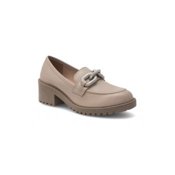 Pantofi dama -  Piele naturala - Bej