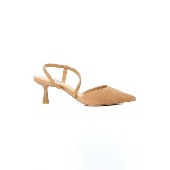 Pantofi din piele intoarsa cu varf ascutit Citrus
