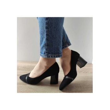Pantofi Eleganti Dama  13462 Negri Velur - Black -