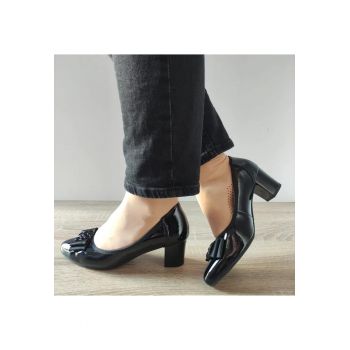 Pantofi Eleganti Dama  50051D 01-L Negri Lac - Negru -