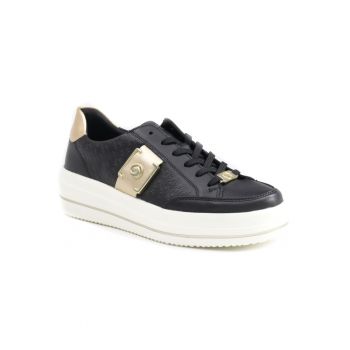 Pantofi Sport Dama  D1C07-03 Negri Cu Auriu - Negru -