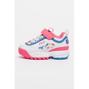 Pantofi sport de piele ecologica cu model colorblock Disruptor