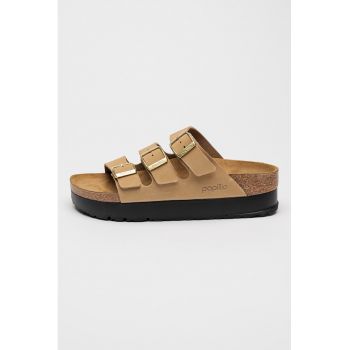 Papuci flatform de piele intoarsa Florida III