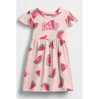 Rochie-tricou cu imprimeu cu fructe