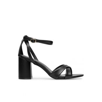 Sandale dama -  Piele naturala - Negru