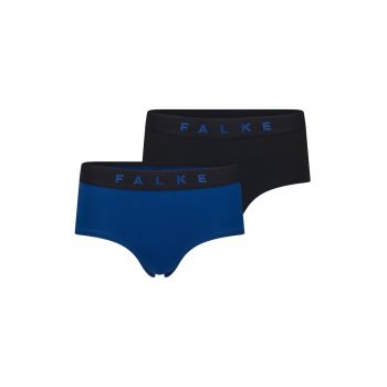 Set de chiloti hipster cu banda logo in talie - 2 perechi