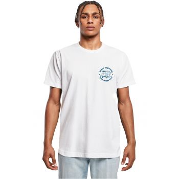 Tricou cu decolteu la baza gatului si imprimeu
