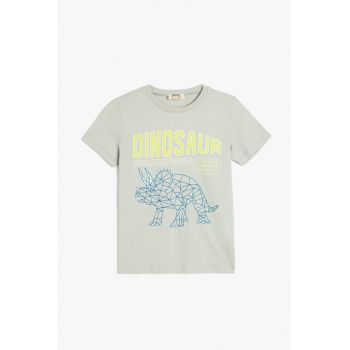 Tricou cu imprimeu cu dinozaur