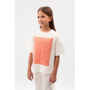 Tricou cu text frontal