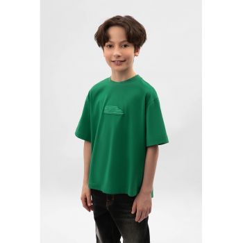 Tricou lejer cu imprimeu text