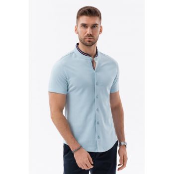 Camasa slim fit cu guler Mao