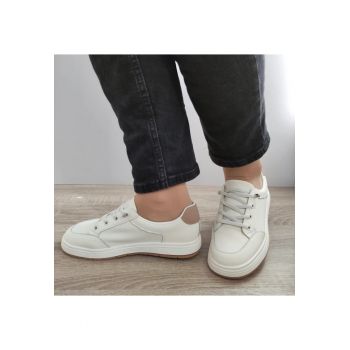 Pantofi Casual Dama  8196-8 Crem + Apricot - Crem -