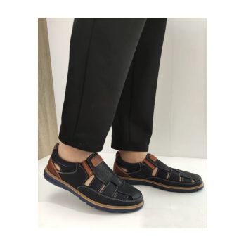 Pantofi Perforati Barbati  777 - Albastru -