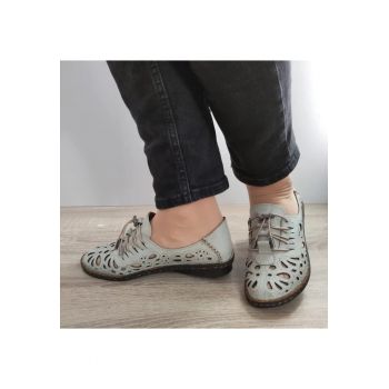Pantofi Perforati Dama  1154-1 Gri - Gri -