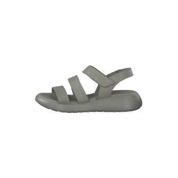 Sandale wedge din piele