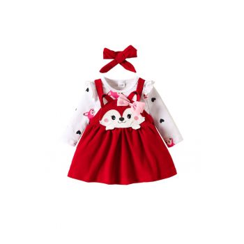 Set Rochita cu imprimeu Fetite Alice