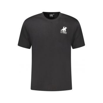 Tricou barbati simplu din bumbac cu logo