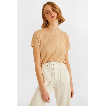 Tricou tricotat cu croiala relaxed-fit