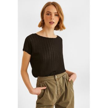 Tricou tricotat cu croiala relaxed-fit