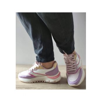 Pantofi Casual Dama  250533-18 Mov Cu Alb - Mov - ieftini