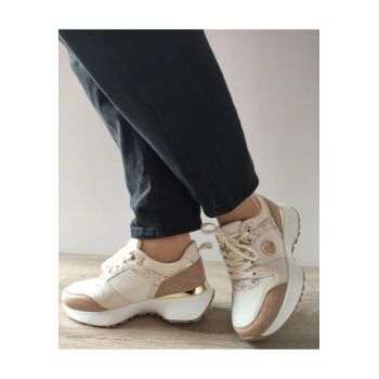 Pantofi Casual Dama  Wsc250524-7 Bej Deschis Cu Grej - Bej -