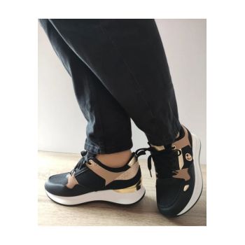 Pantofi Casual Dama  Wsc250721-1 Negri Cu Maro - Negru - ieftini