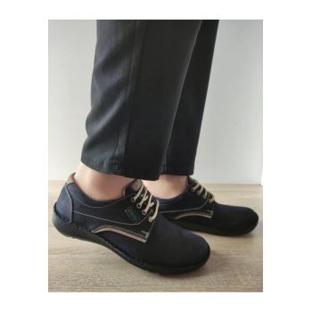 Pantofi Casual Perforati Barbati  9553 42-2 Dark Navy - Albastru -