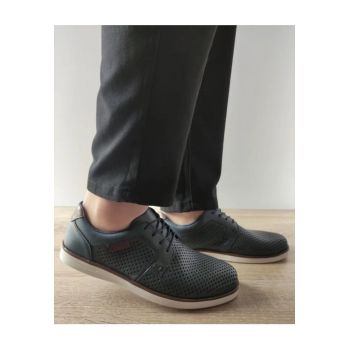 Pantofi Casual Perforati Barbati  B2306-14 Bleumarin - Albastru