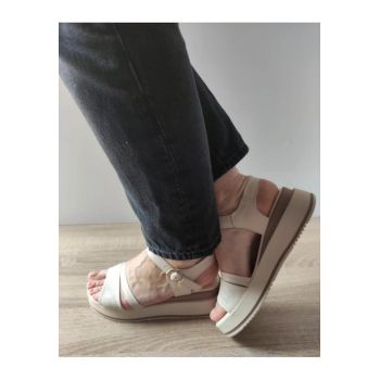 Sandale Casual Dama  50097 Crem - Crem -