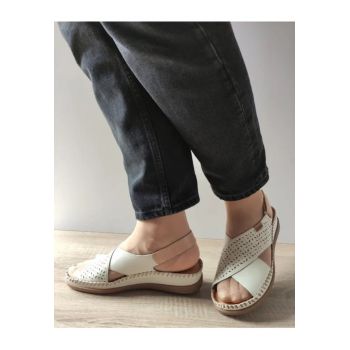 Sandale Casual Dama  W8K-0848C1 Bej (Nata) - Bej -