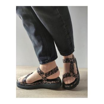 Sandale Elegante Dama  28703-44 Leopard - Negru -