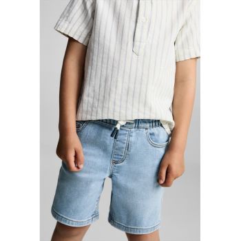 Bermude din denim cu snur de ajustare