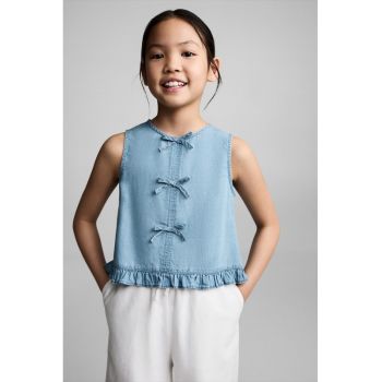 Bluza din lyocell cu funde