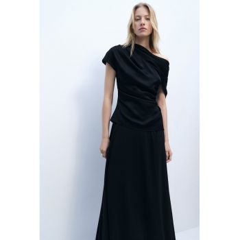 Bluza drapata cu maneci scurte