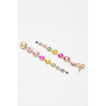 Cercei drop de aur de 18K filat