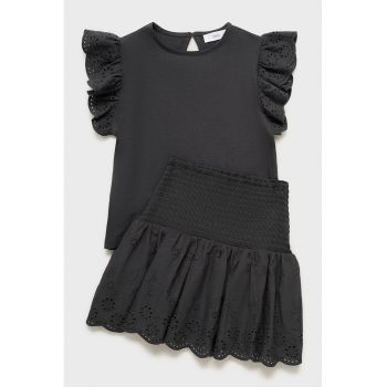 Fusta mini cu dantela Sangallo