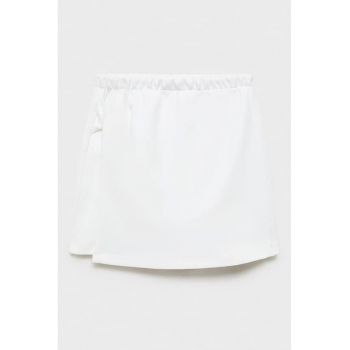 Fusta-pantalon din bumbac cu design petrecut