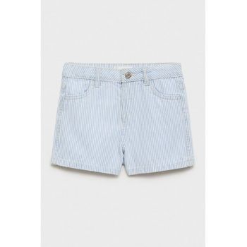 Pantaloni cu talie inalta si model in dungi