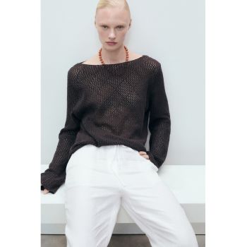 Pantaloni de in cu croiala ampla