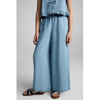 Pantaloni drepti din lyocell