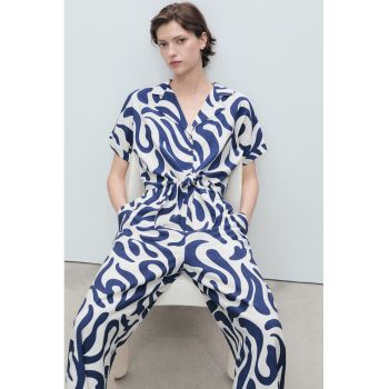 Pantaloni palazzo cu model